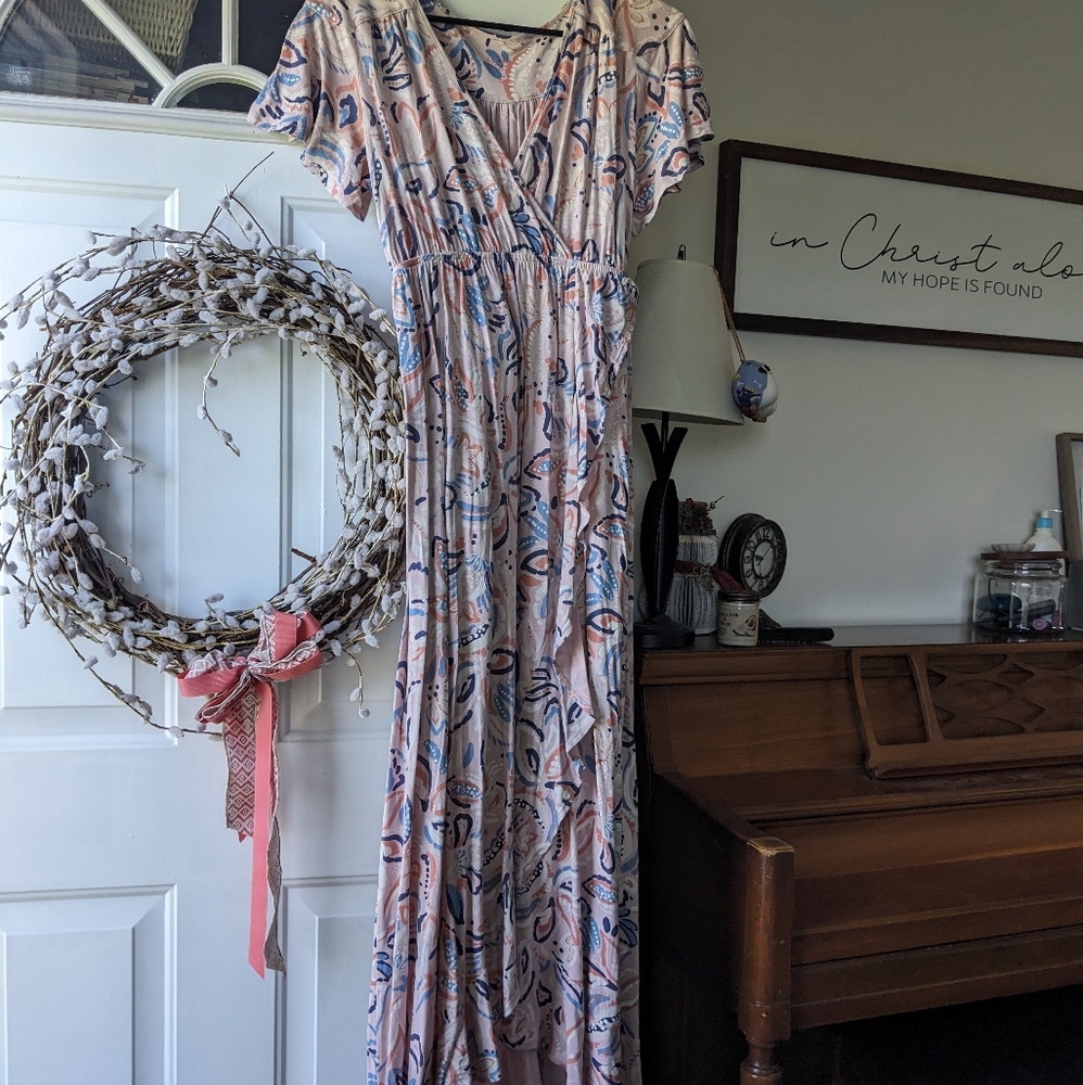 Isabel maternity maxi dress